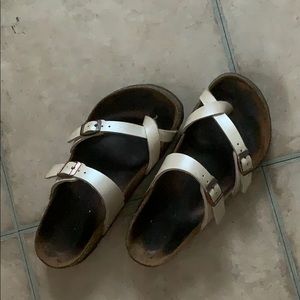 Birkenstock Cream Mayari Sandals - Size 5
